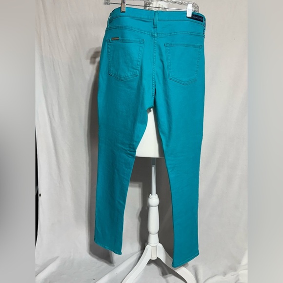 Rock & Republic Berlin Turquoise Skinny Jeans Size 16 - Picture 5 of 7